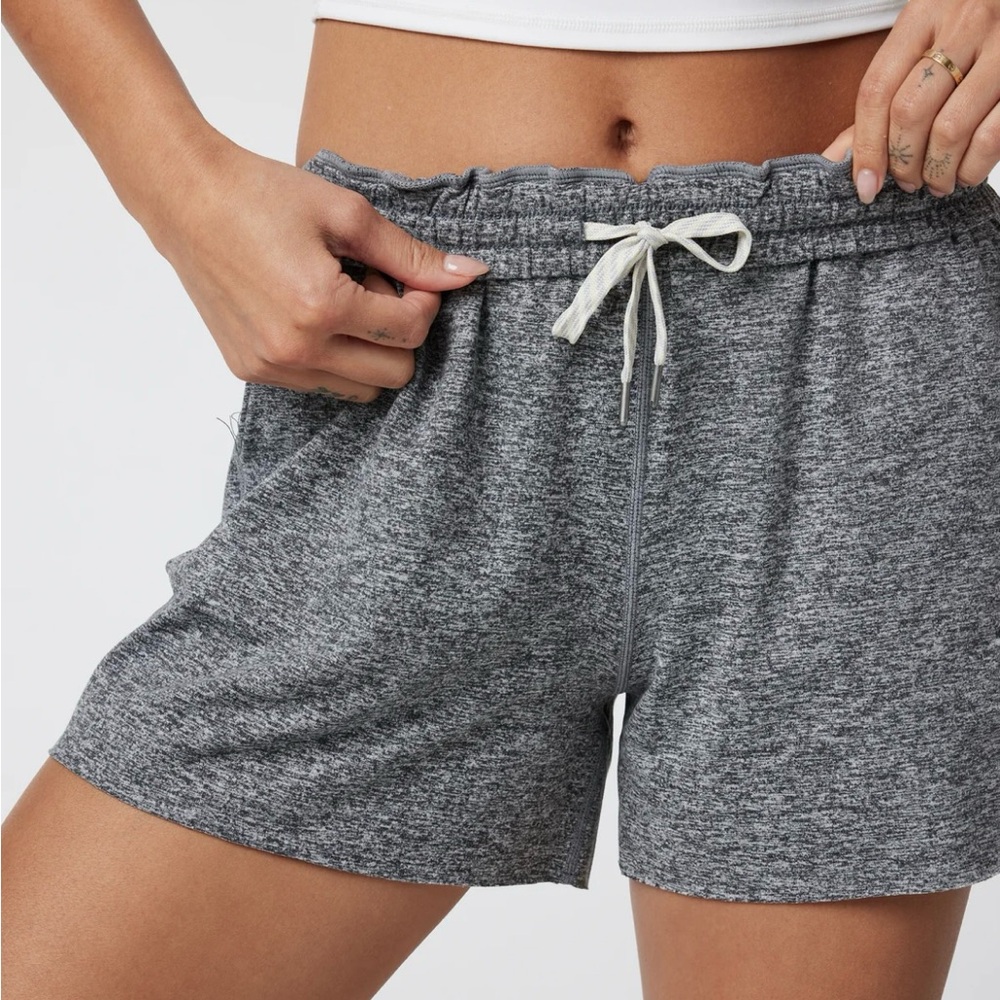 Vuori Heather Gray Boyfriend Shorts